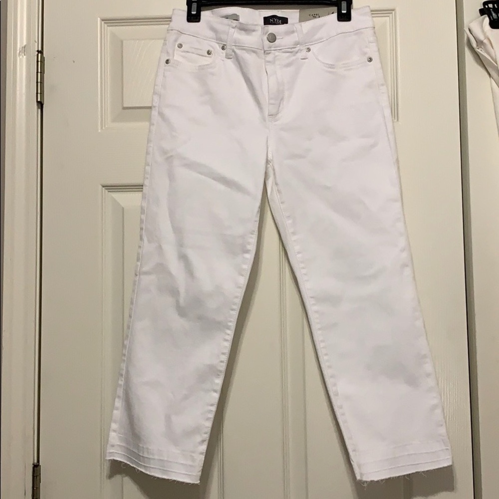 NYDJ White Capri Jeans